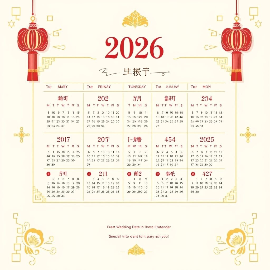 อย่าพลาดเด็ดขาด! ปฏิทินฤกษ์วิวาห์ 2569 ฟรีสำหรับคุณ